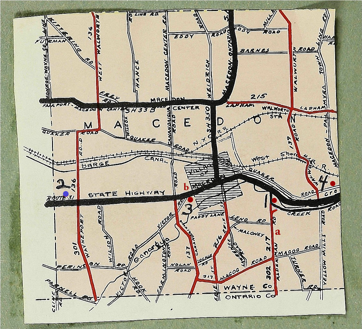Klahn Town of Macedon Map